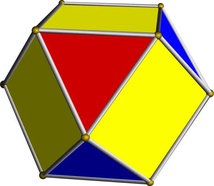 Multicolored Geometric Shape with Symmetry