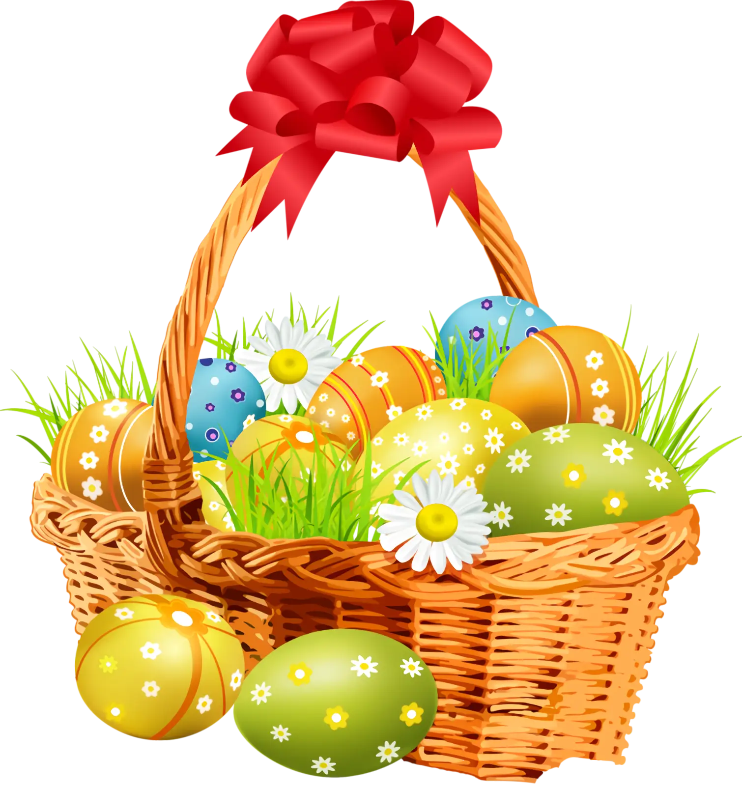 Colorful Easter Egg Basket