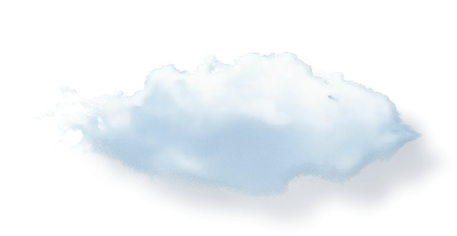 White Fluffy Cloud in Clear Sky