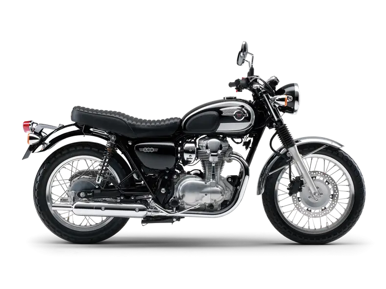 Classic Black Retro Motorcycle