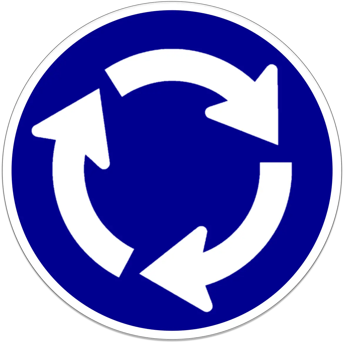 Roundabout Traffic Sign Symbol