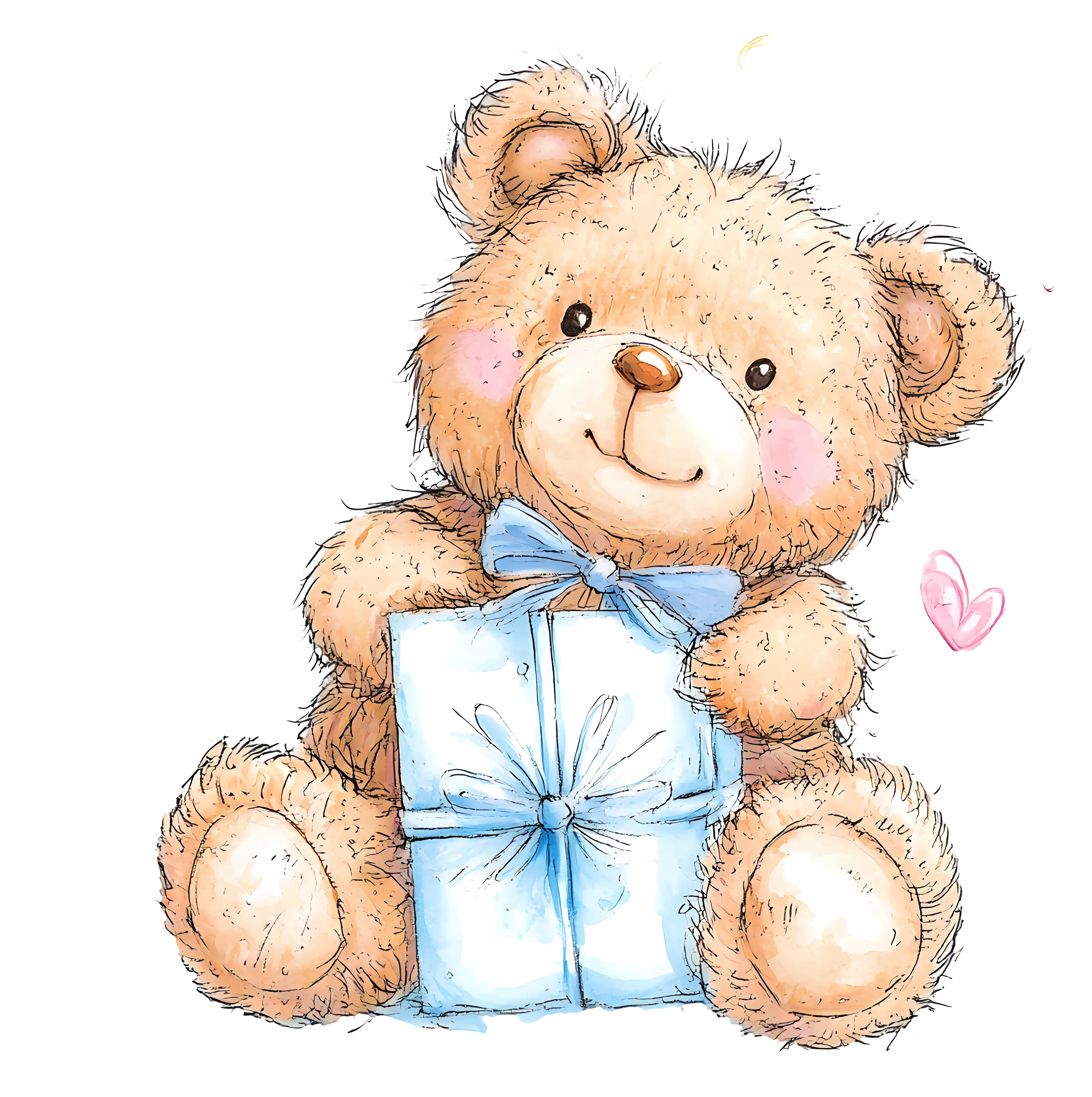 Teddy Bear with Gift