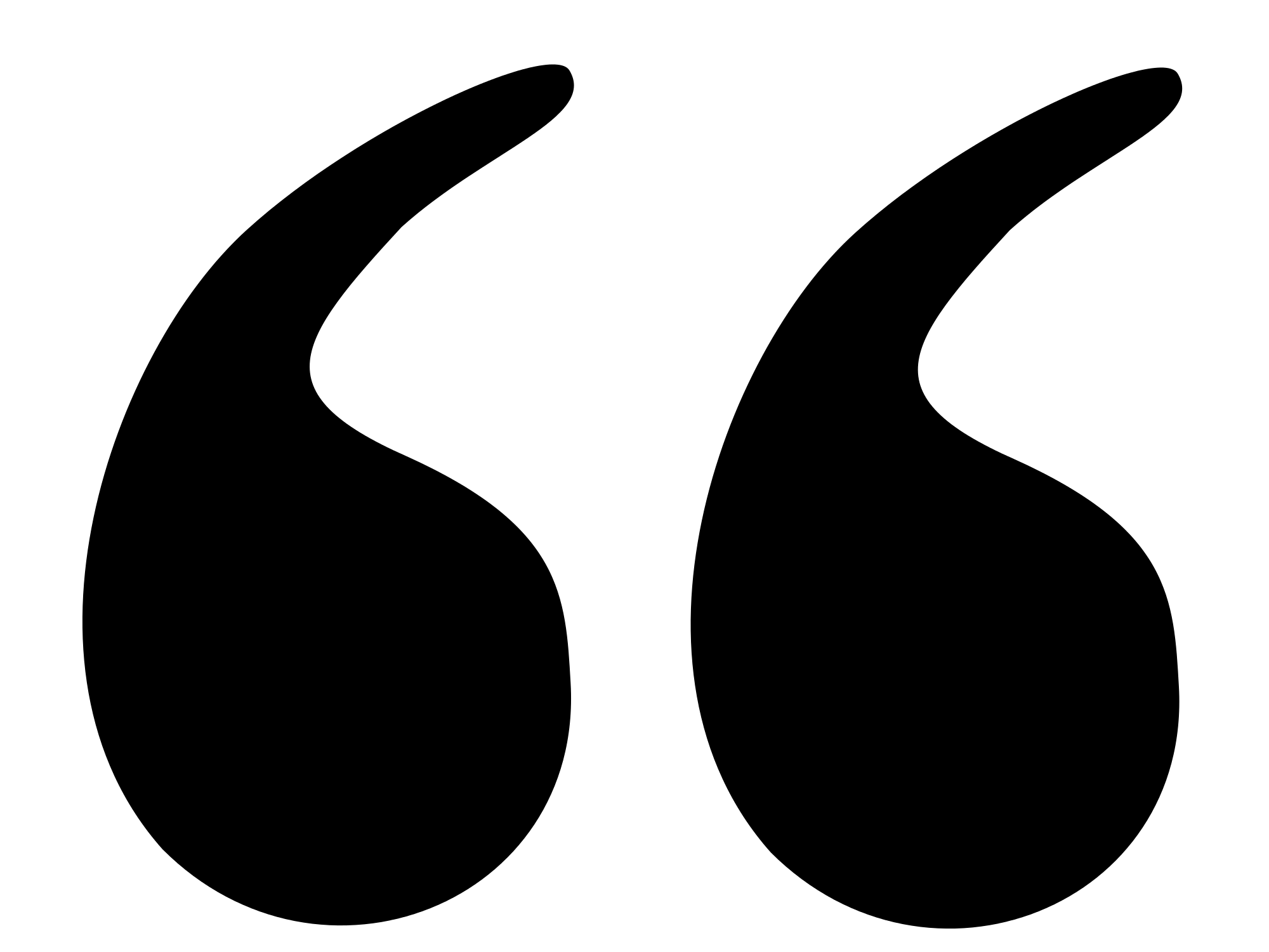 Black Quotation Marks Symbol