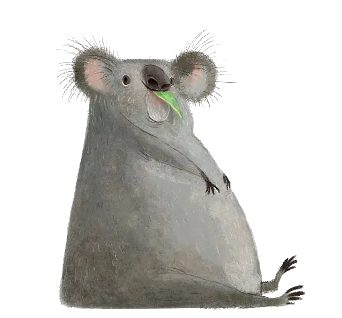Cute Sitting Koala