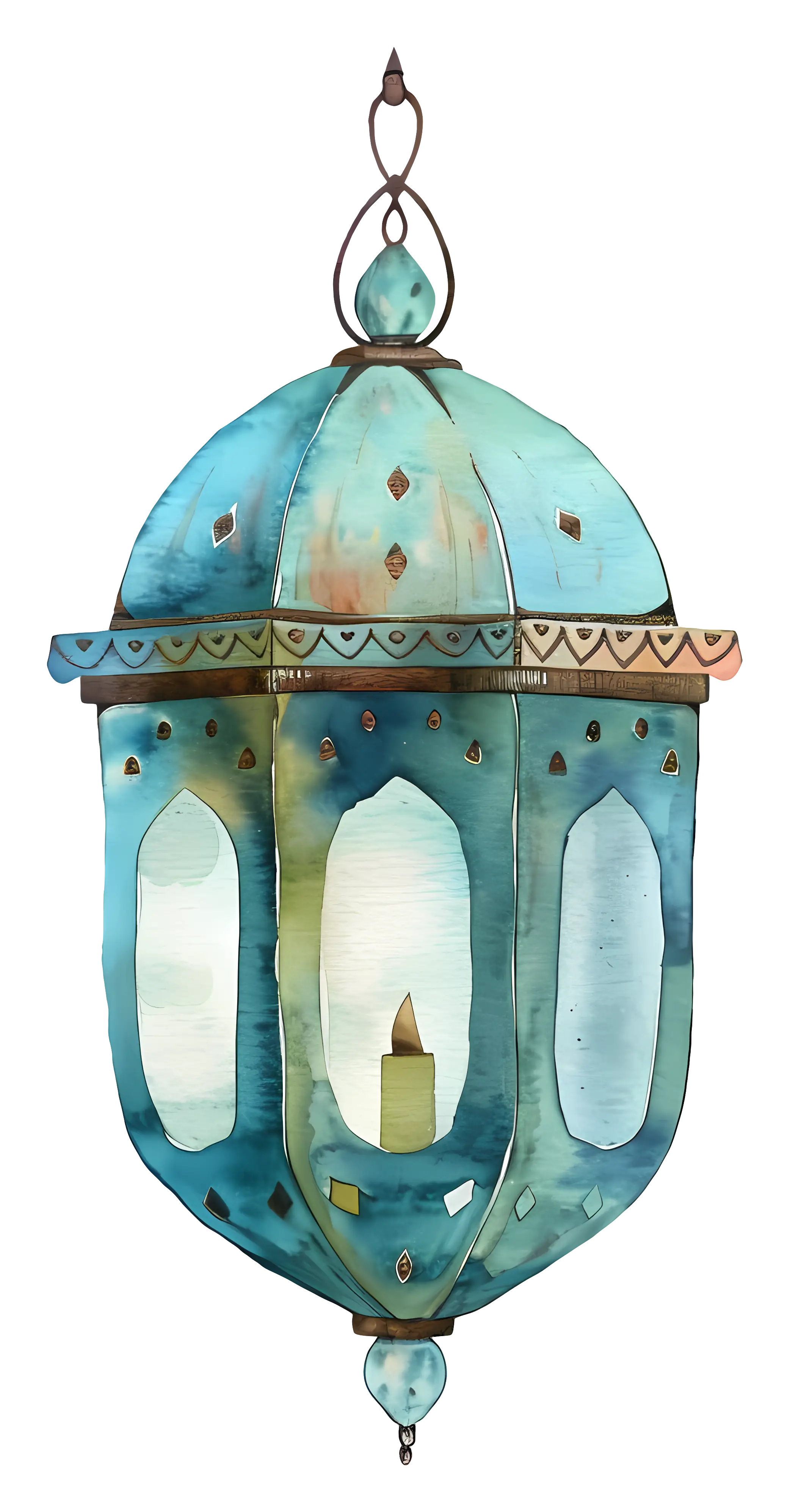Artistic Decorative Lantern with Candle