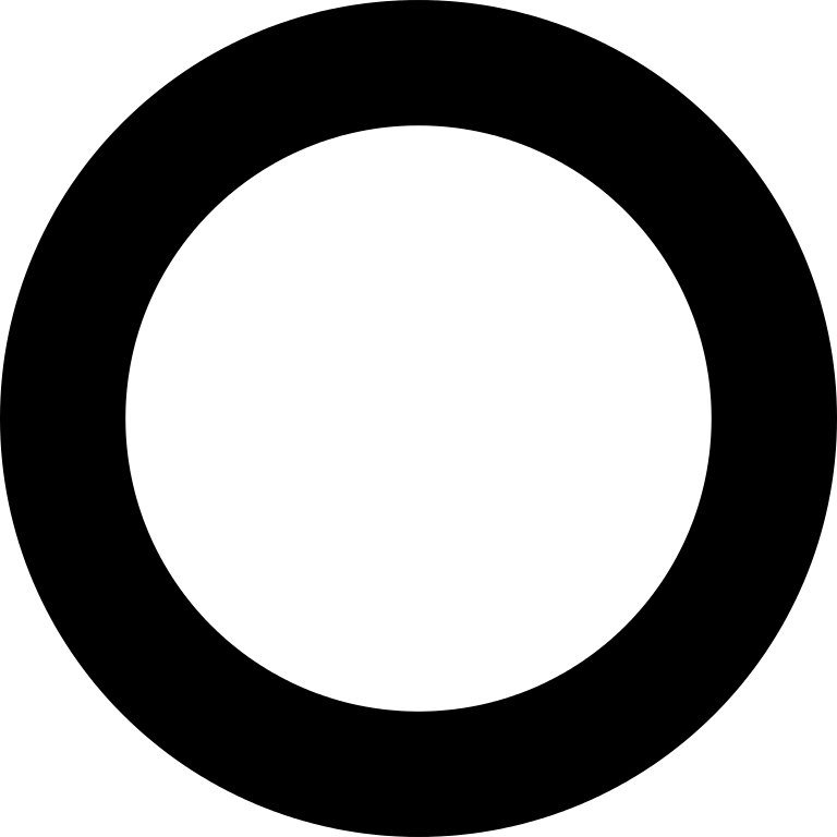 Simple Black Circular Shape