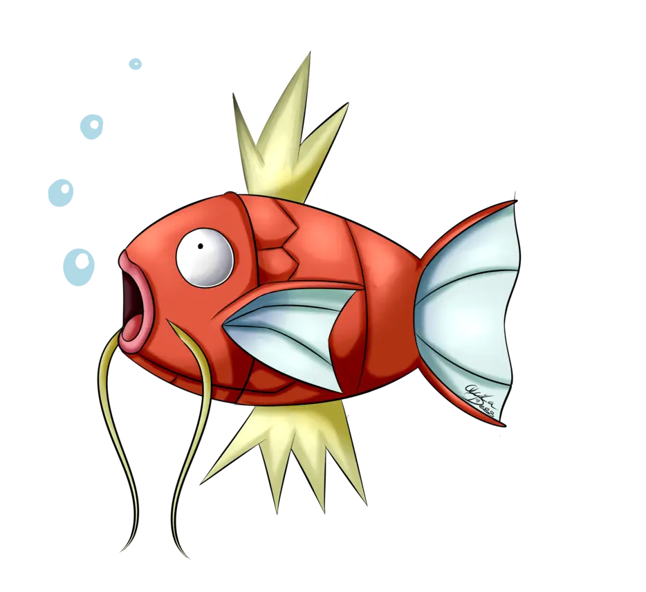 Cartoon Red Fish Illustration