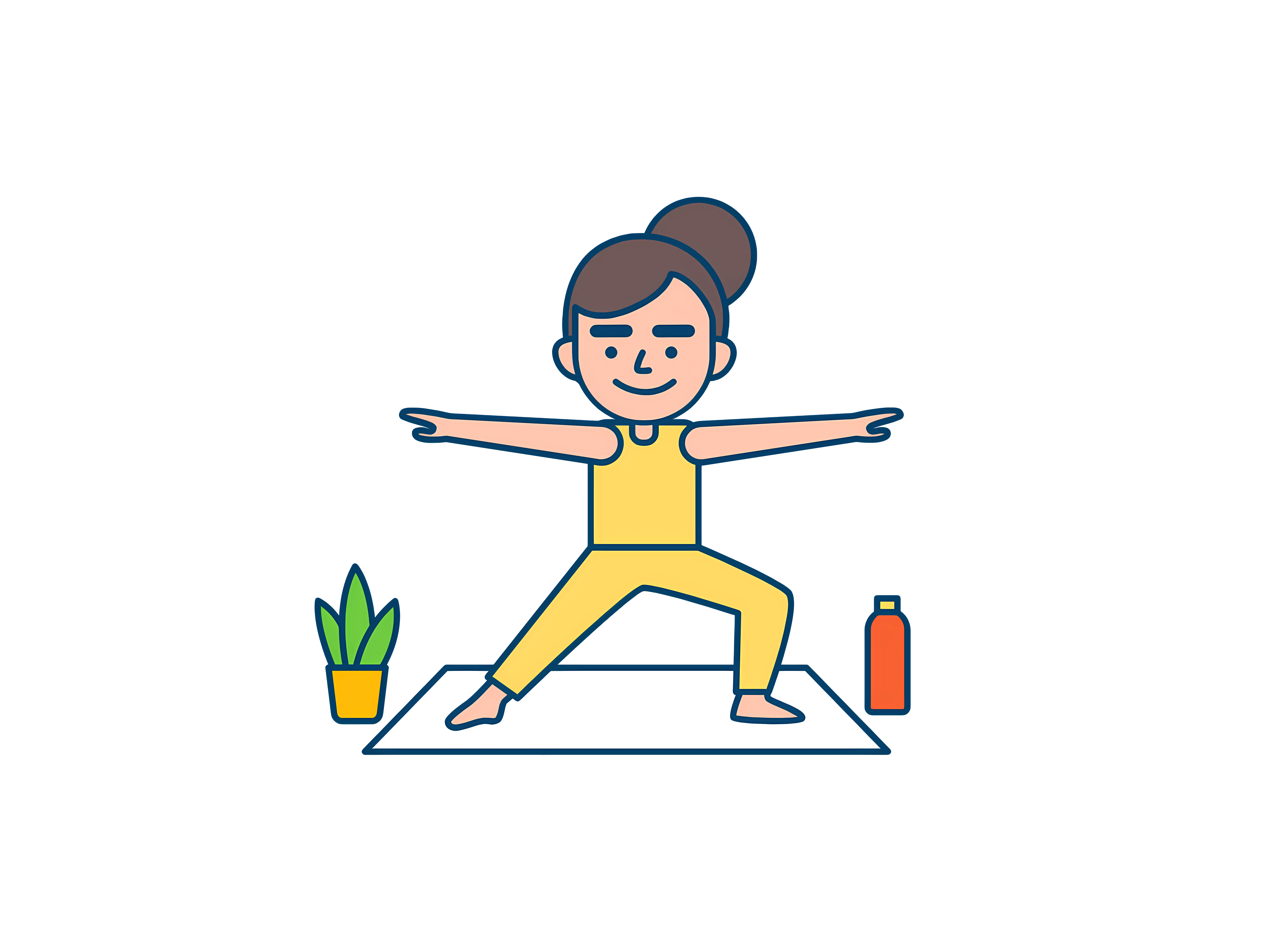 Yoga Pose Illustration