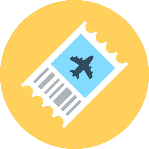 Airplane Ticket Icon