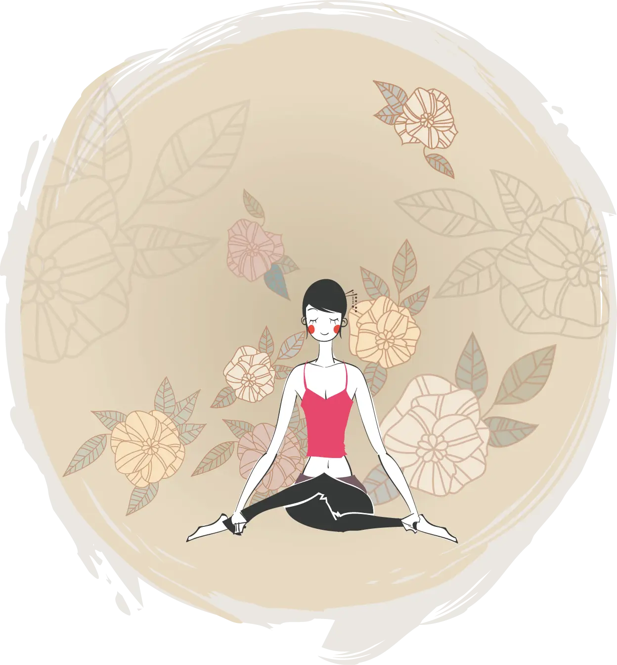 Woman Meditating in Yoga Pose