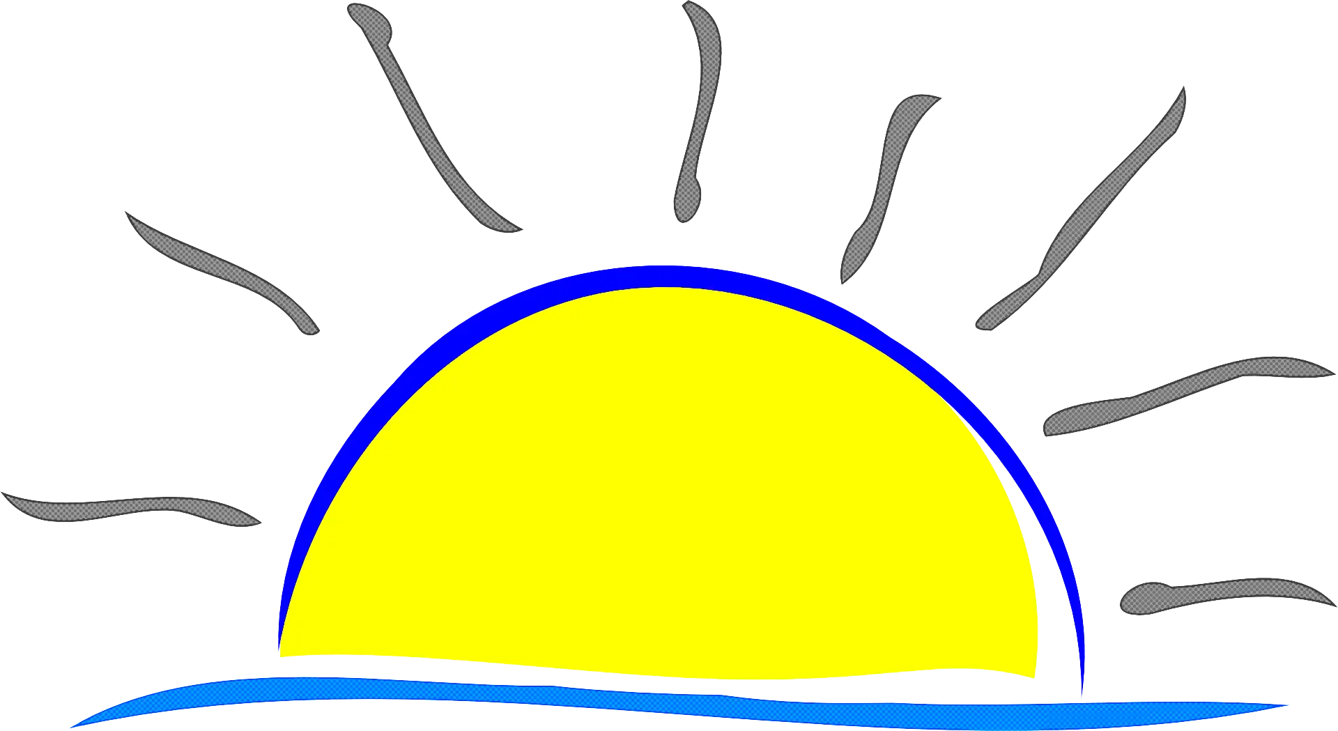 Bright Yellow Sun Illustration Icon