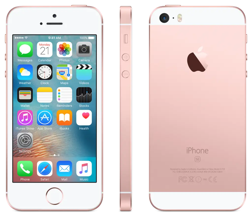 Rose Gold Smartphone with Apps Displayed