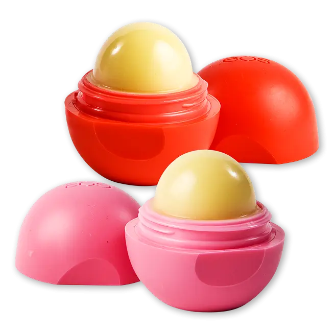 Pink and Red Lip Balm Containers