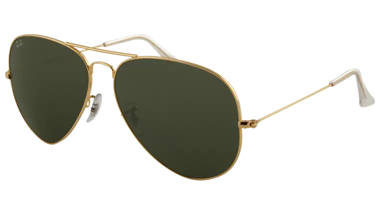 Aviator Sunglasses with Gold Frame