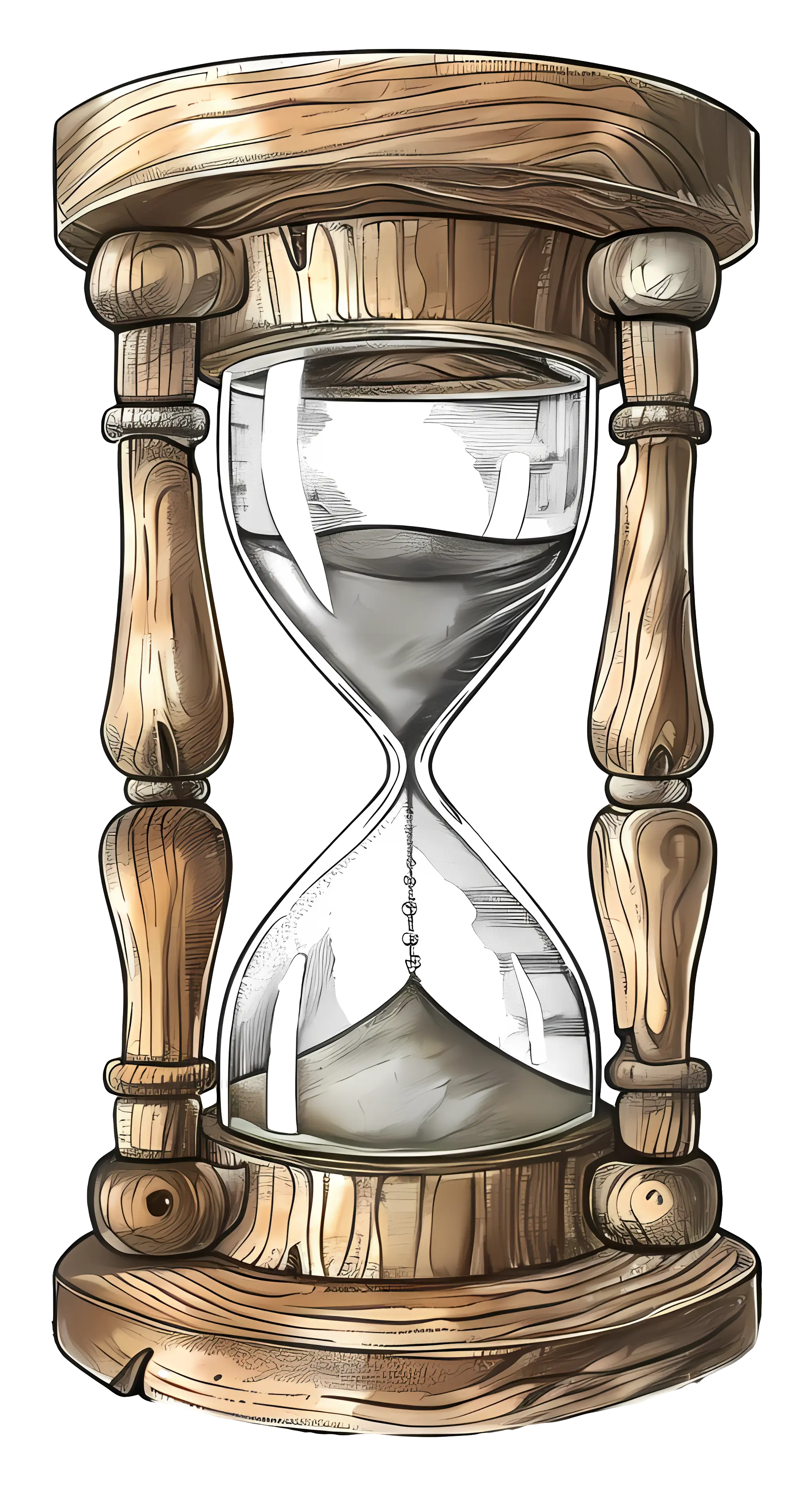 Wooden Sand Timer Hourglass