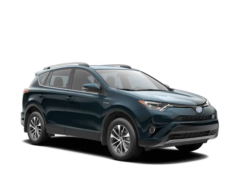 Blue SUV Side View Illustration