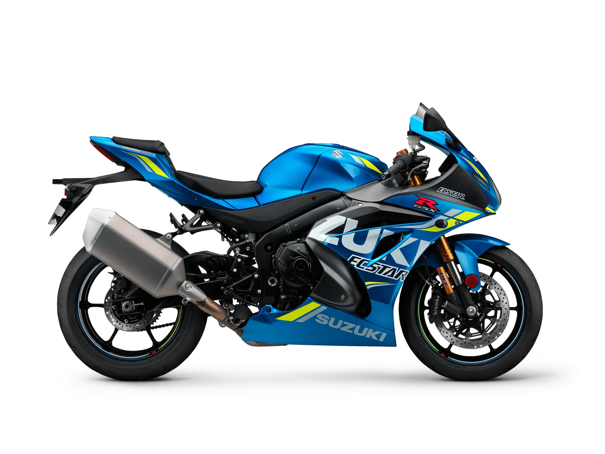 Blue Suzuki Sports Motorcycle