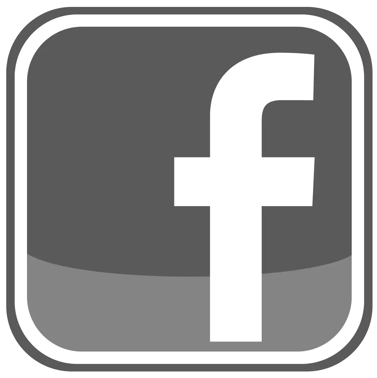 Facebook Logo in Gray Style