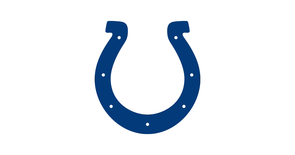 Blue Horseshoe Icon for Luck and Decoration