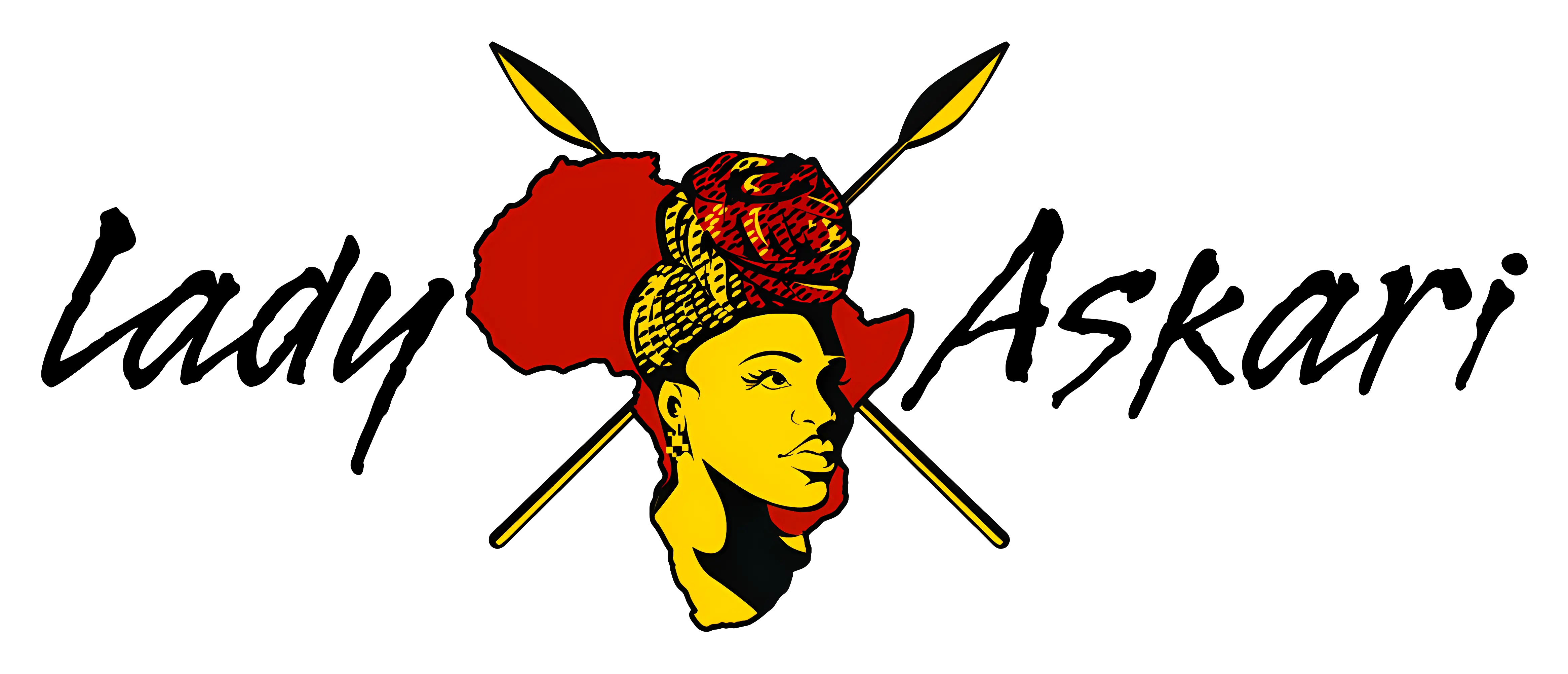 African Woman with Map and Spears