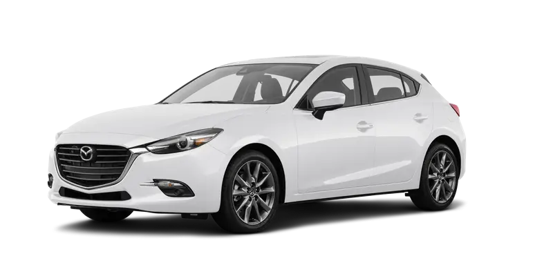 Modern White Compact Car