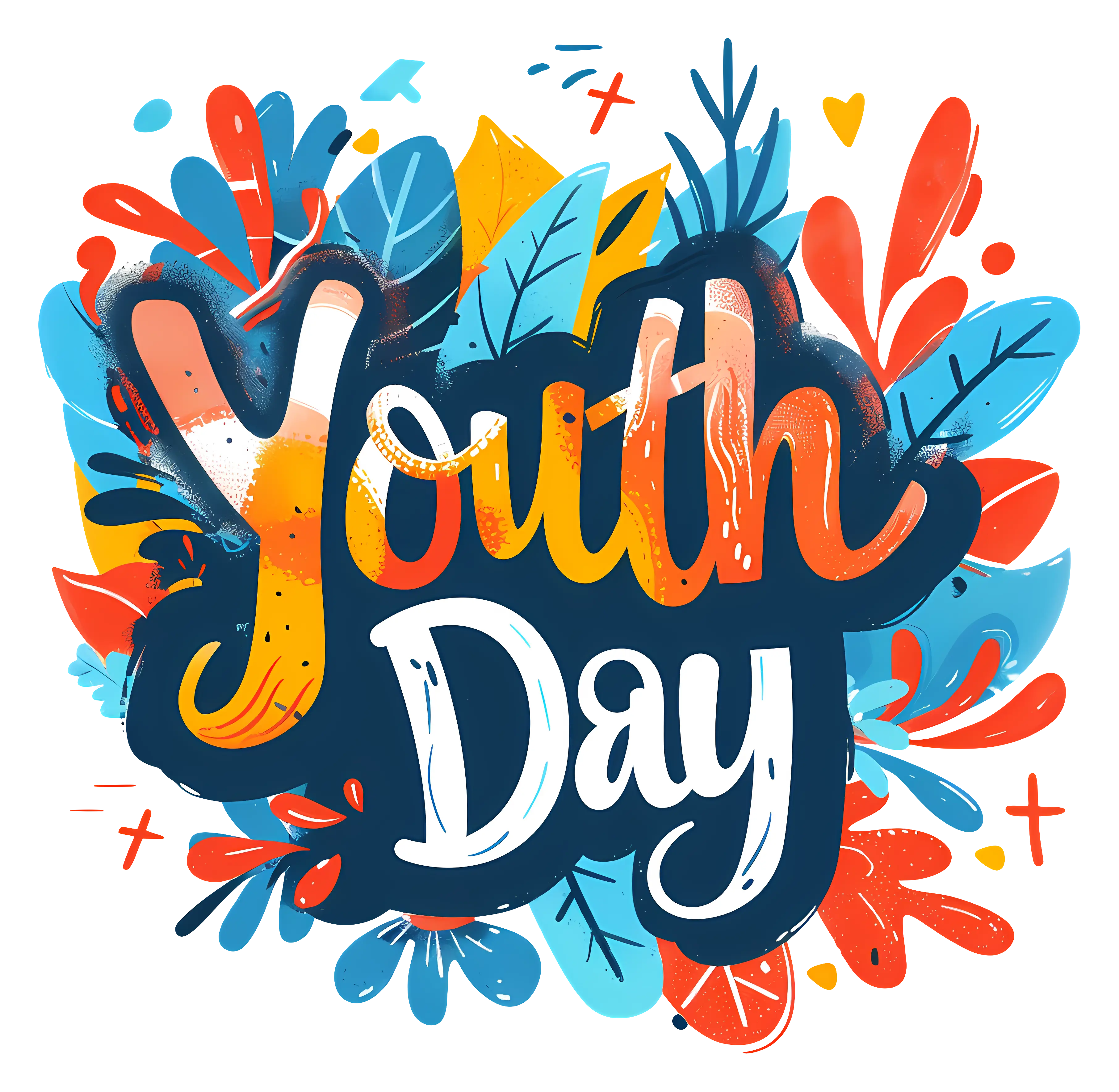 Vibrant Youth Day Celebration Illustration