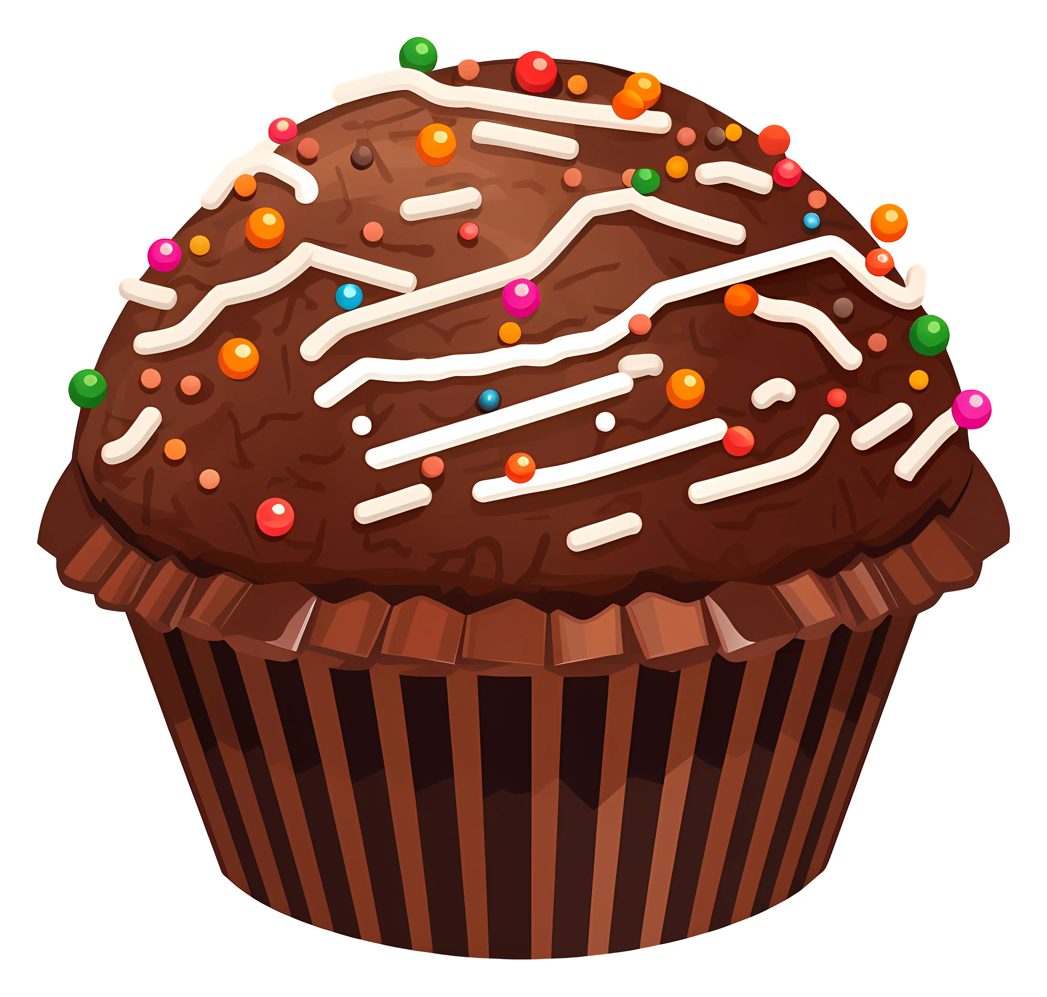 Chocolate Cupcake with Sprinkles