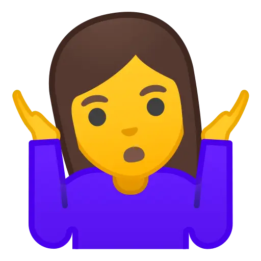 Shrugging Woman Emoji