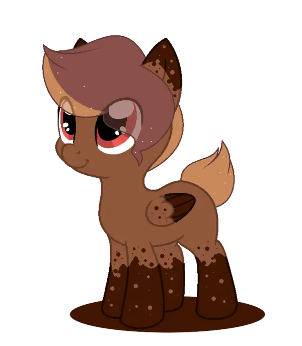 Brown Pony Cartoon Character Illustration