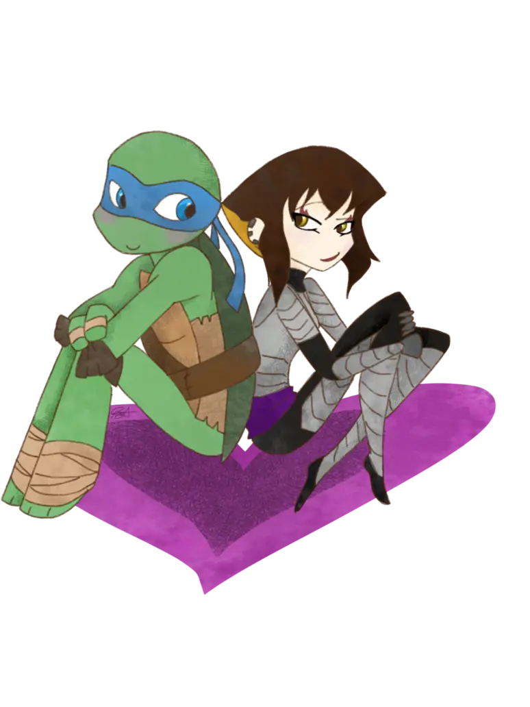Animated Characters Sitting on Heart