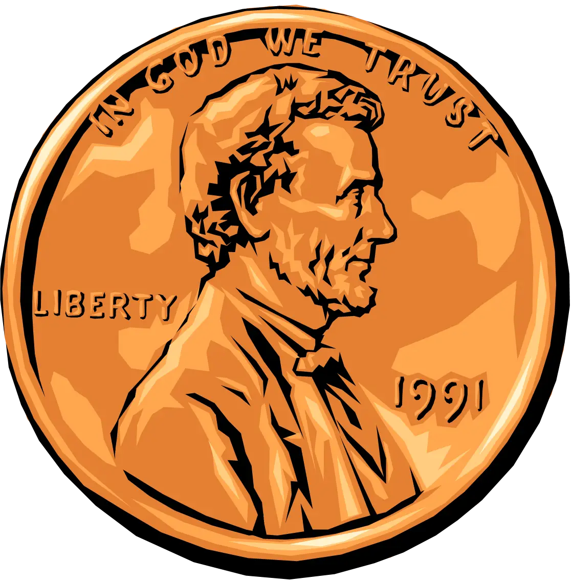 1991 Penny Coin