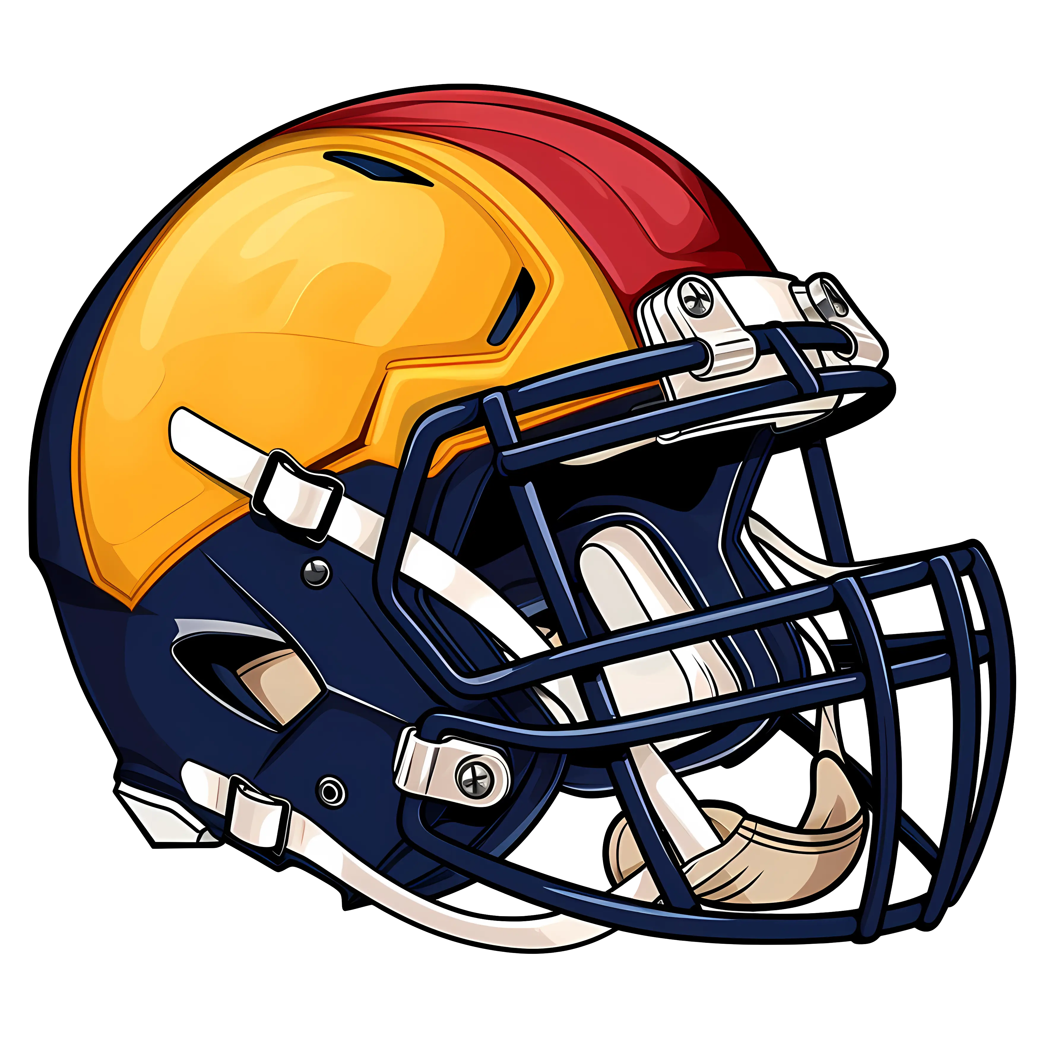 Colorful Football Helmet