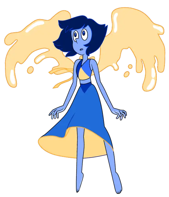 Blue Cartoon Character with Water Wings