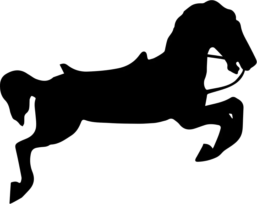 Black Silhouette of a Horse