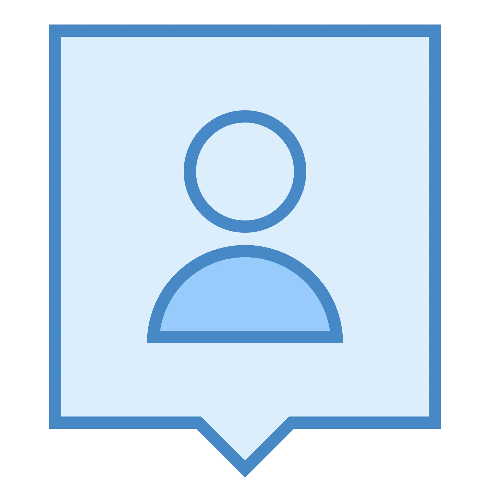Blue User Profile Icon Design
