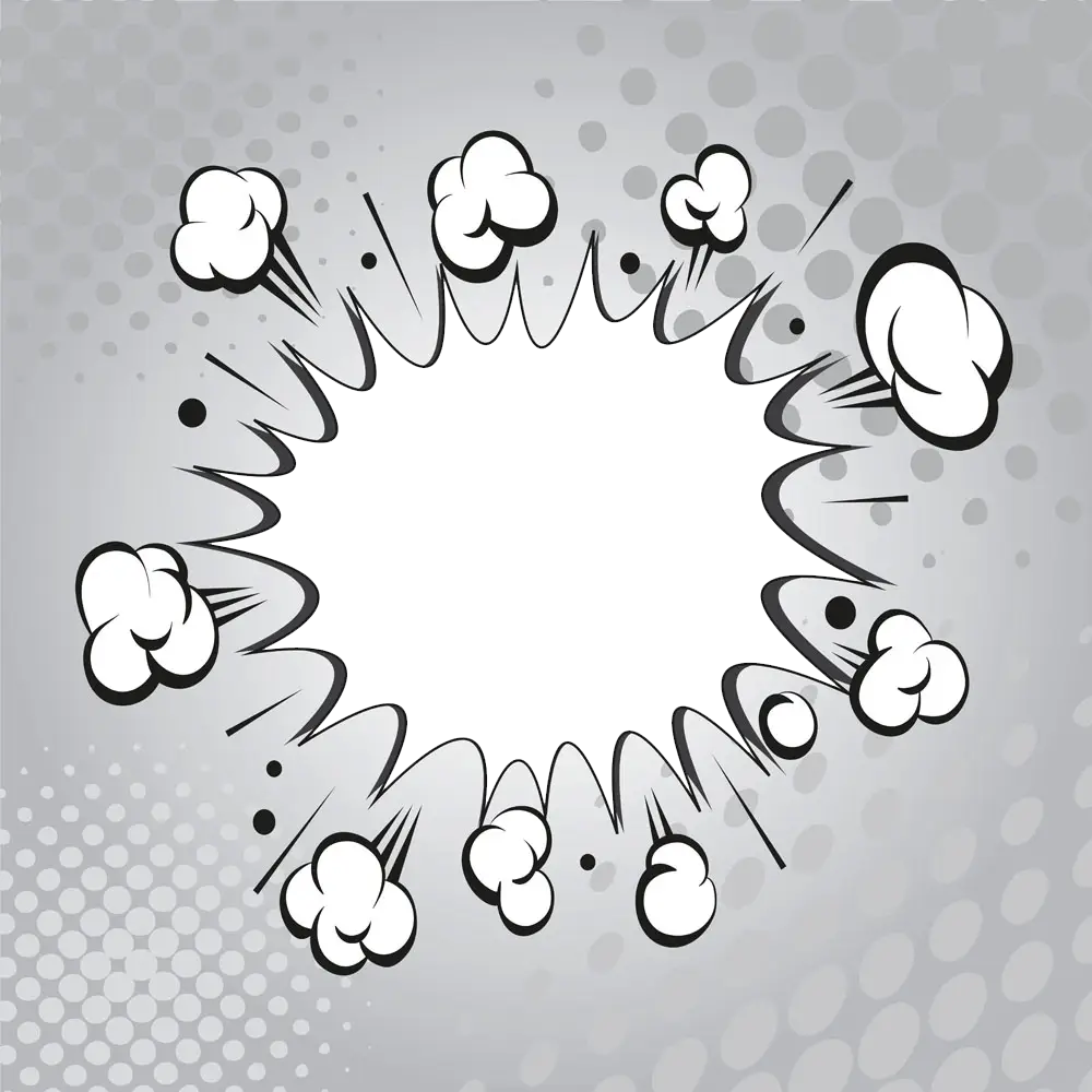 Cartoon Explosion Burst Effect