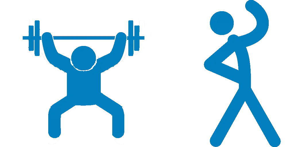 Weightlifting and Stretching Activities