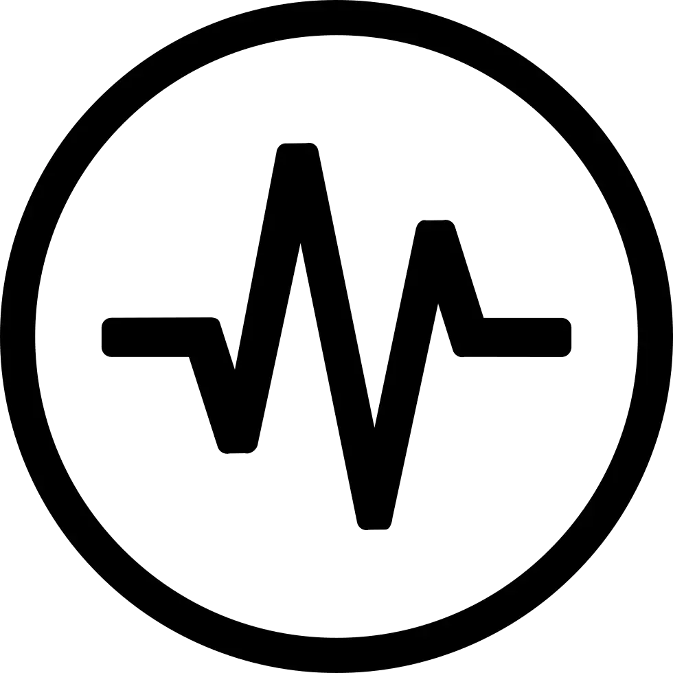 Black Heartbeat Icon