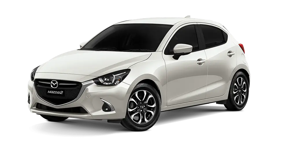 Compact White Car Design Illustration