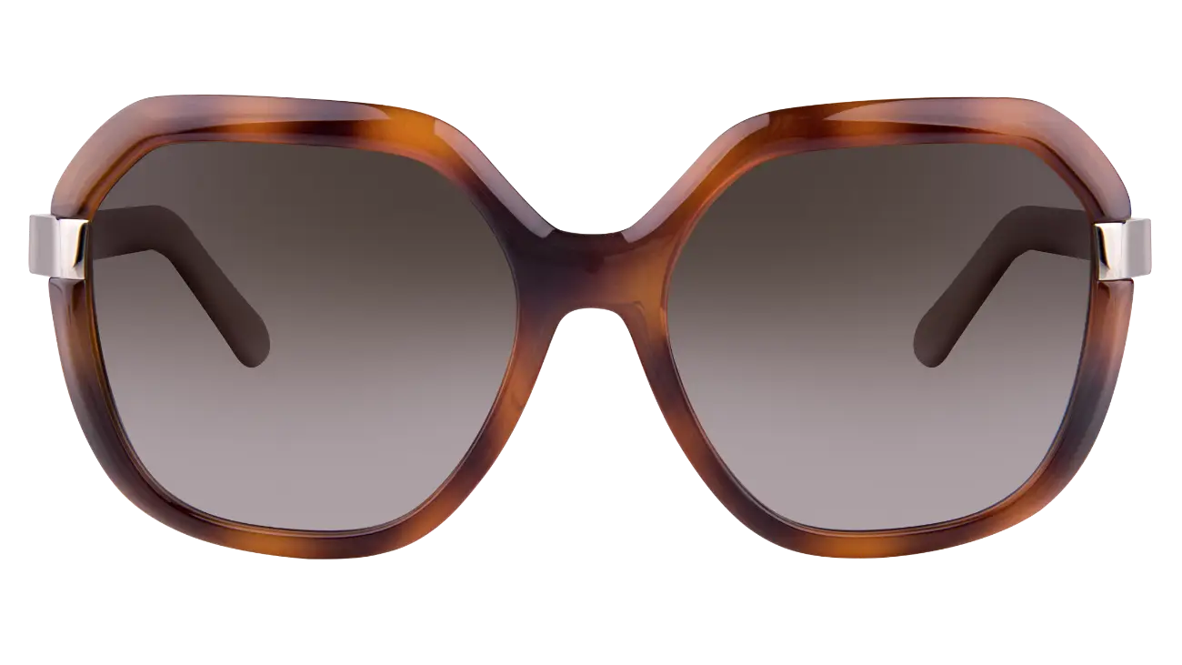 Stylish Rectangular Sunglasses with Brown Frame
