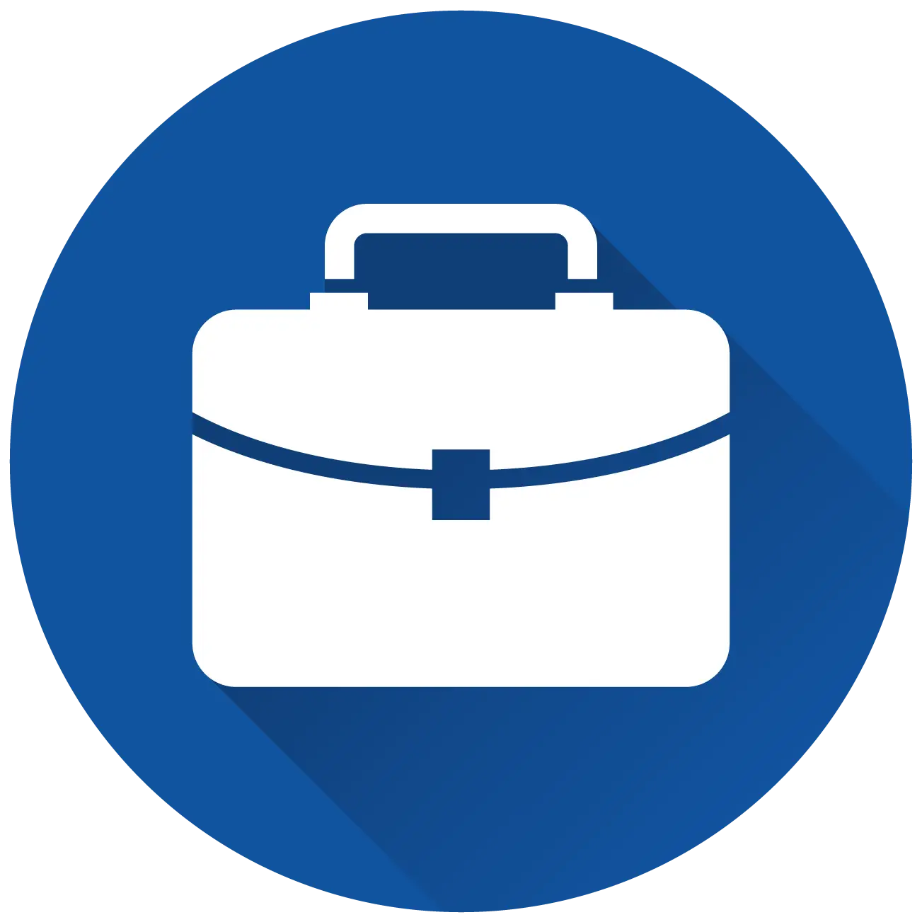 Toolbox Icon with Blue Circle Background