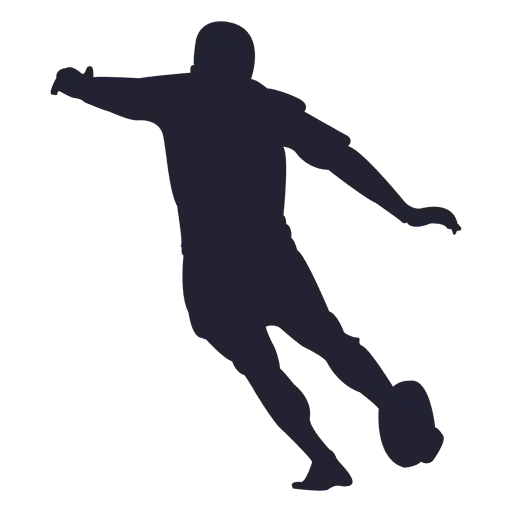 Soccer Player Silhouette in Action