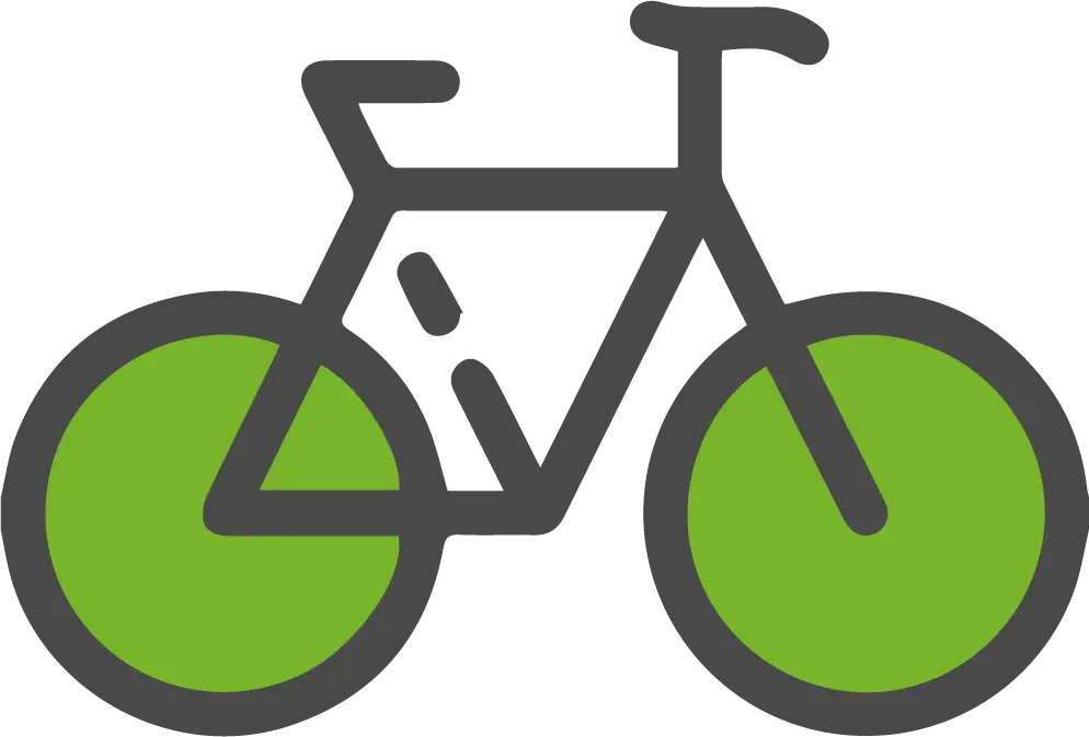 Eco-Friendly Green Bicycle Icon