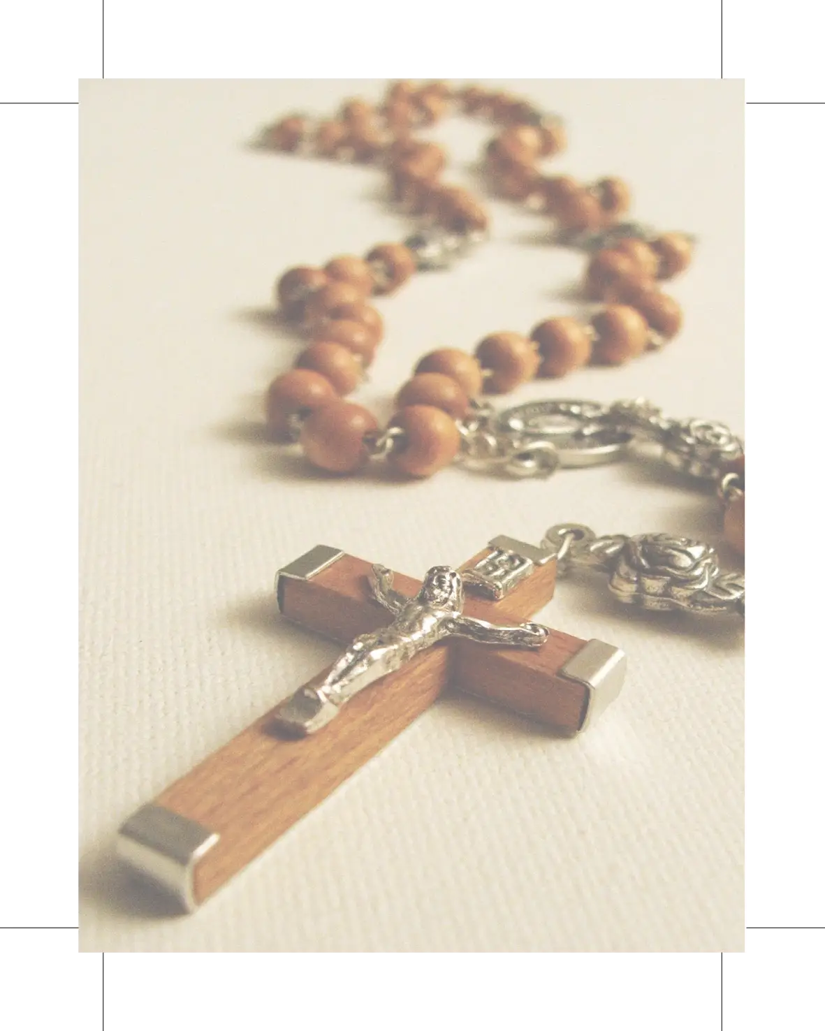 Wooden Rosary with Cross