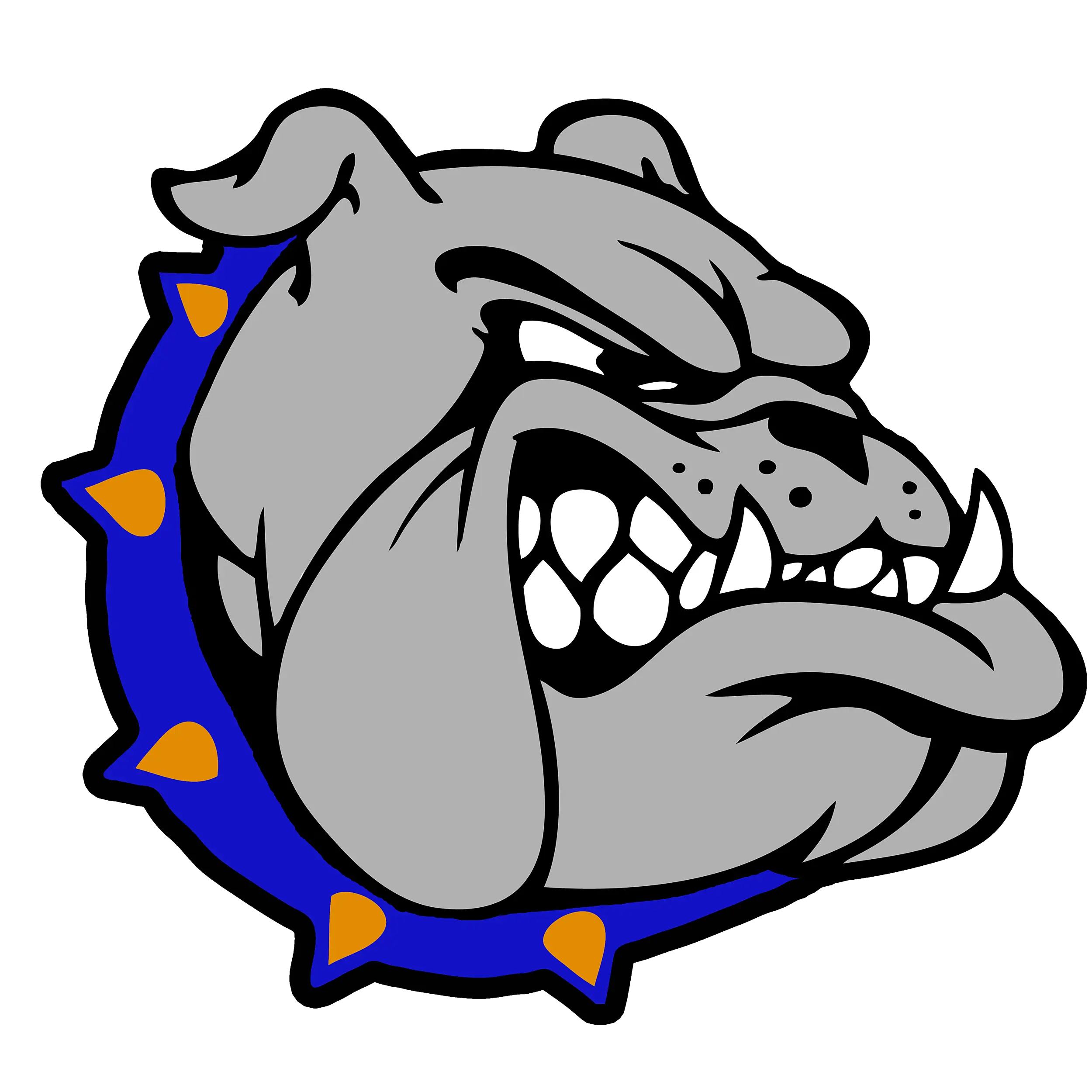 Fierce Bulldog Mascot Logo