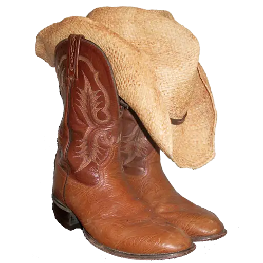 Cowboy Boots with Hat