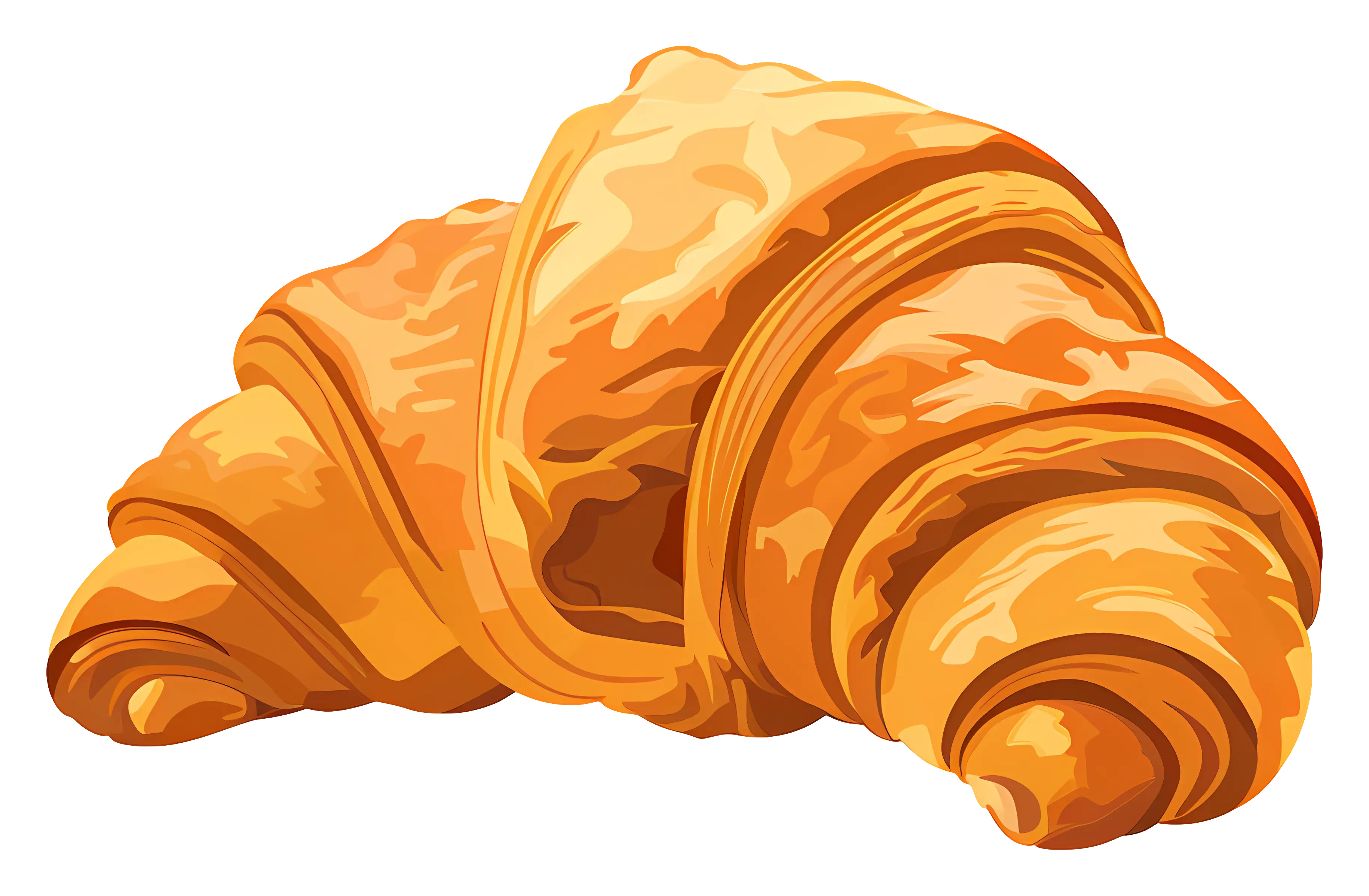 Golden Baked Croissant