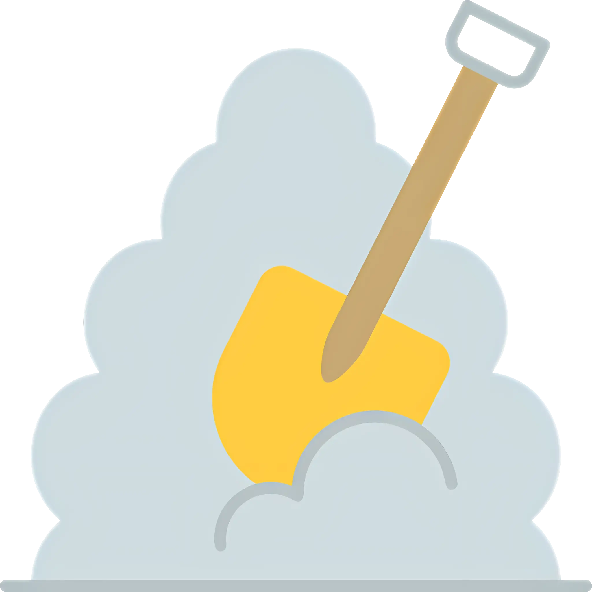 Shovel in a Snow Pile