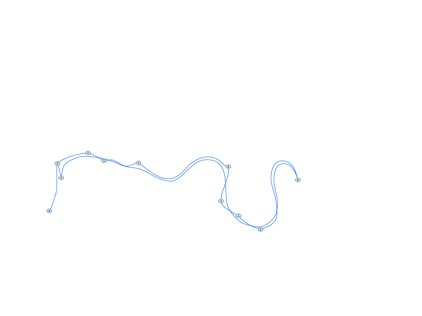 Blue String Light Illustration