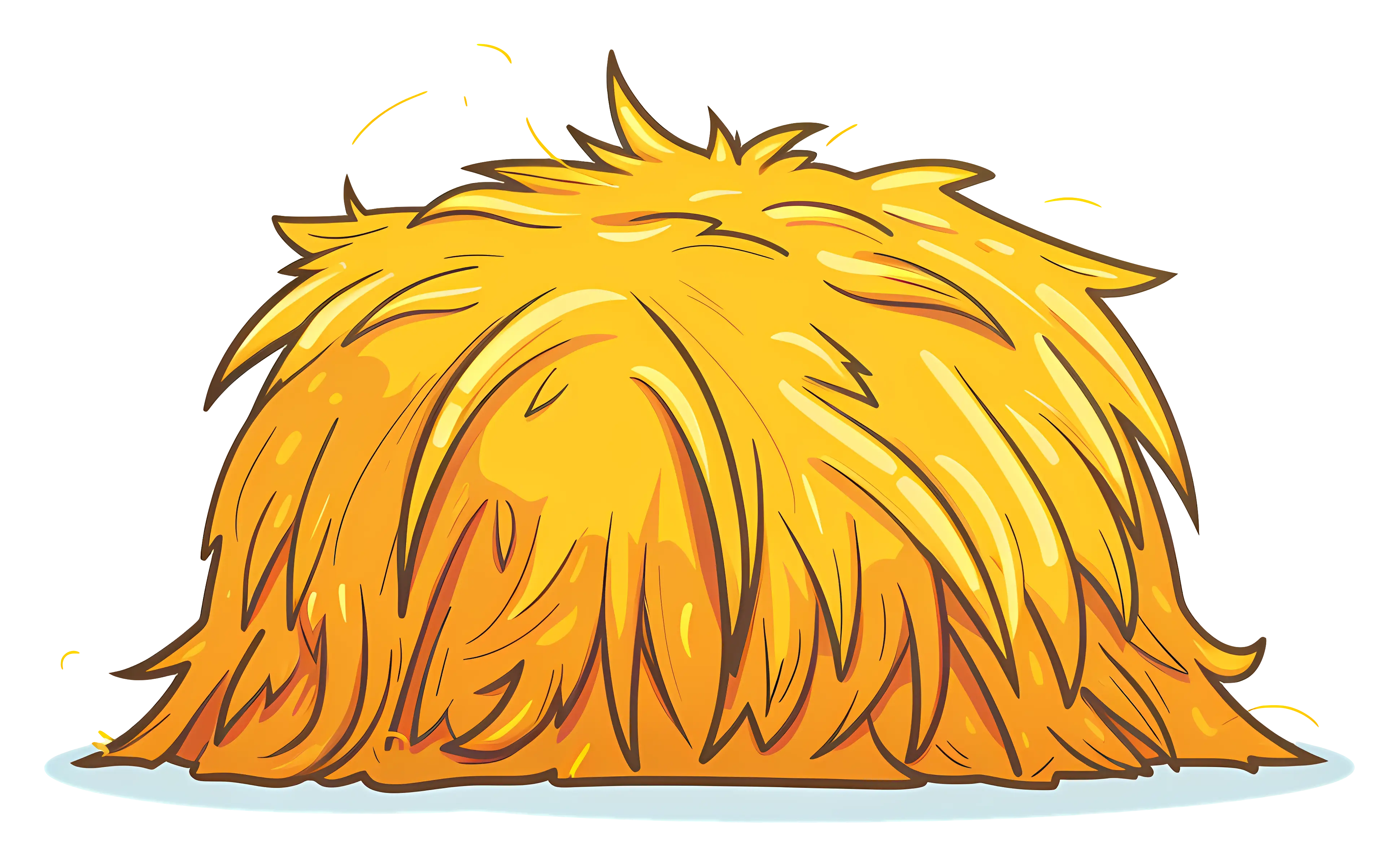 Yellow Haystack Illustration